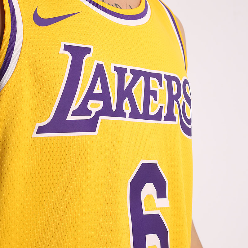 Мужская майка Nike Los Angeles Lakers Icon Edition Dri-FIT NBA Swingman ...